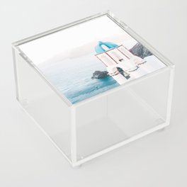 Santorini Greece Mamma Mia Church Photography Acrylic Box