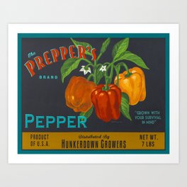 Bell Peppers For Preppers Art Print