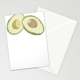Faux Collage Avocados Stationery Cards