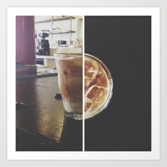 ice+coffee // instagram // Art Print