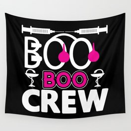 Boo Boo Crew Halloween Nurse Wall Tapestry