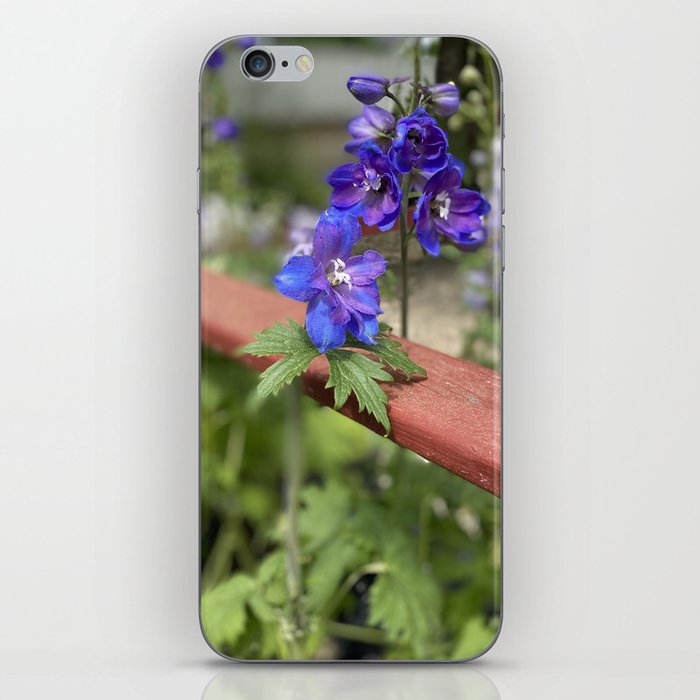 Purple Flowers Cottagecore iPhone Skin