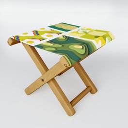 Assemble patchwork composition 17 Folding Stool