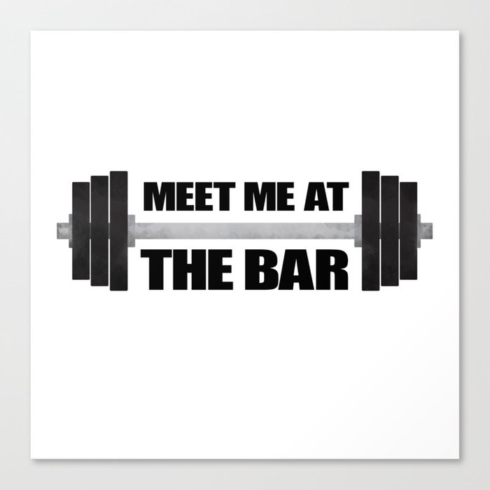 Meet Me At The Bar Canvas Print