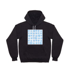 Mid Century Modern Abstract Pattern Baby Blue 1 Hoody