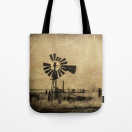 Old Windmill • Sepia • Western • Infrared • Texture Tote Bag