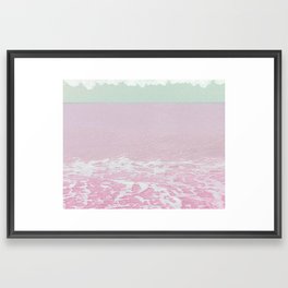 A trip to pastel bay   Framed Art Print