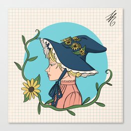 Flower Witch Canvas Print