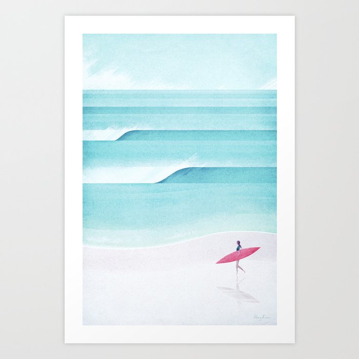 Surf Girl II Art Print