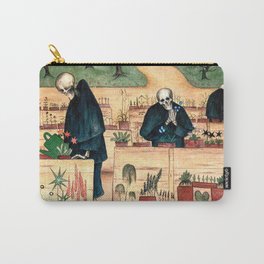 The Garden of Death, Grim Reaper, 1896 by Hugo Simberg Carry-All Pouch | Hugosimberg, Flowers, Skeleton, Sickness, Victim, Scythe, Omen, Simberg, Dead, Fantasy 