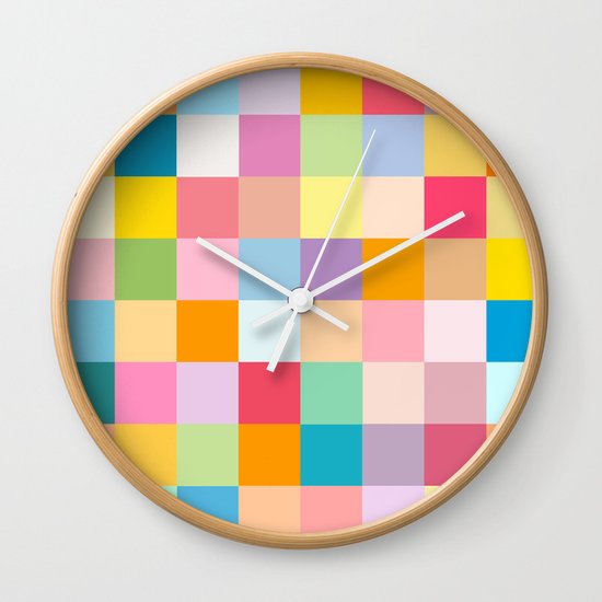 Candy colors Wall Clock