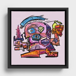 Hector, the Cubist Assassin Framed Canvas