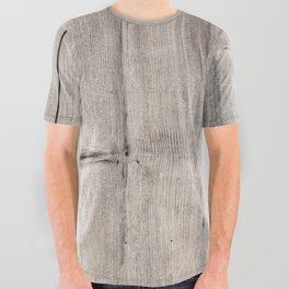 Gray Wood Planks All Over Graphic Tee
