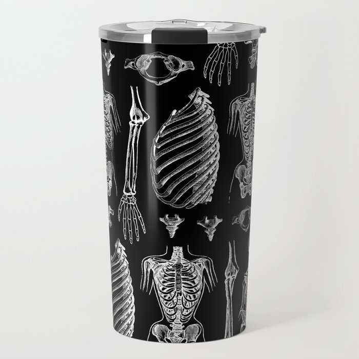 Anatomy Black & White Travel Mug