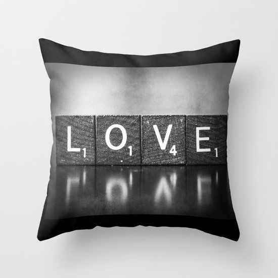 Love is a Beautiful Word - a fine art photograph Throw Pillow
