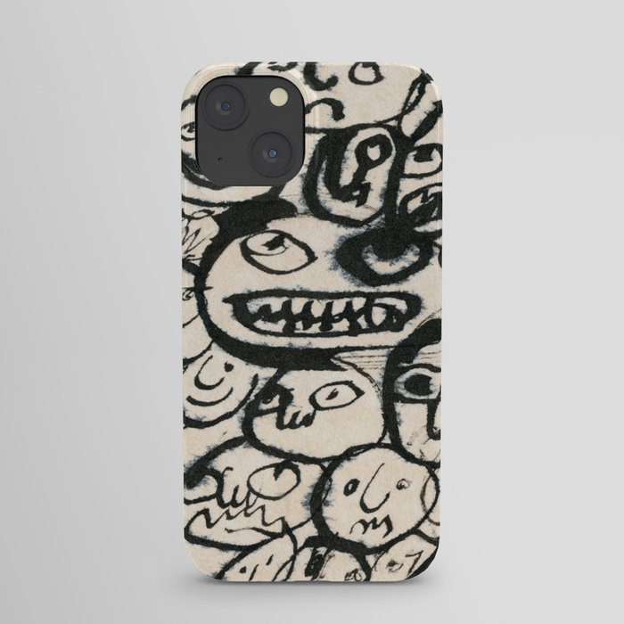little girl is being moody iPhone Case