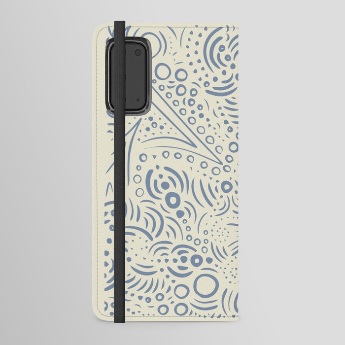 Intricate Exotic Pattern Beige Android Wallet Case