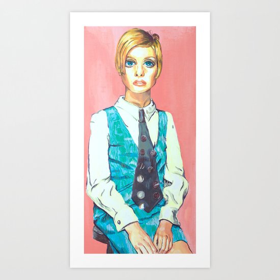 Twiggy Art Print