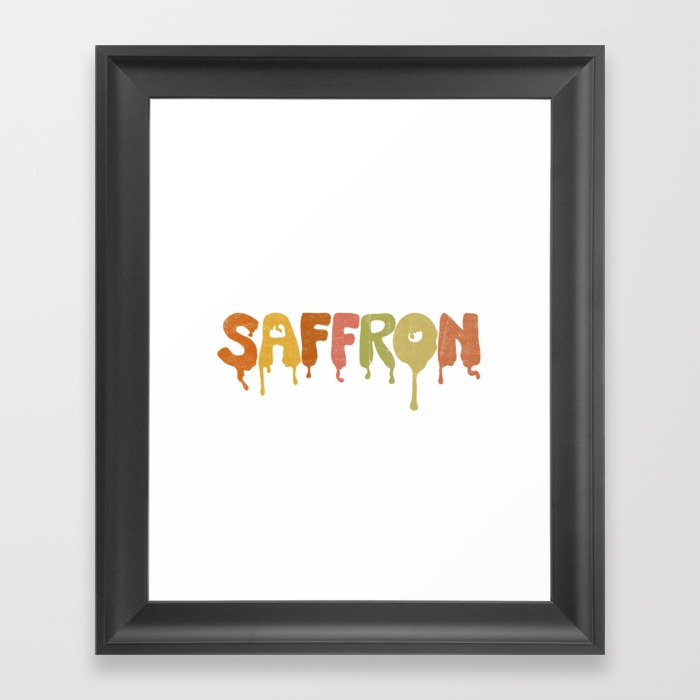 Saffron Framed Art Print