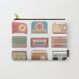 Retro Radio Music Old School Vintage Gift Carry-All Pouch