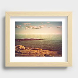 copper shore Recessed Framed Print