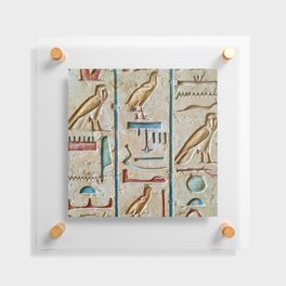Ancient Egyptian Hieroglyphics Floating Acrylic Print