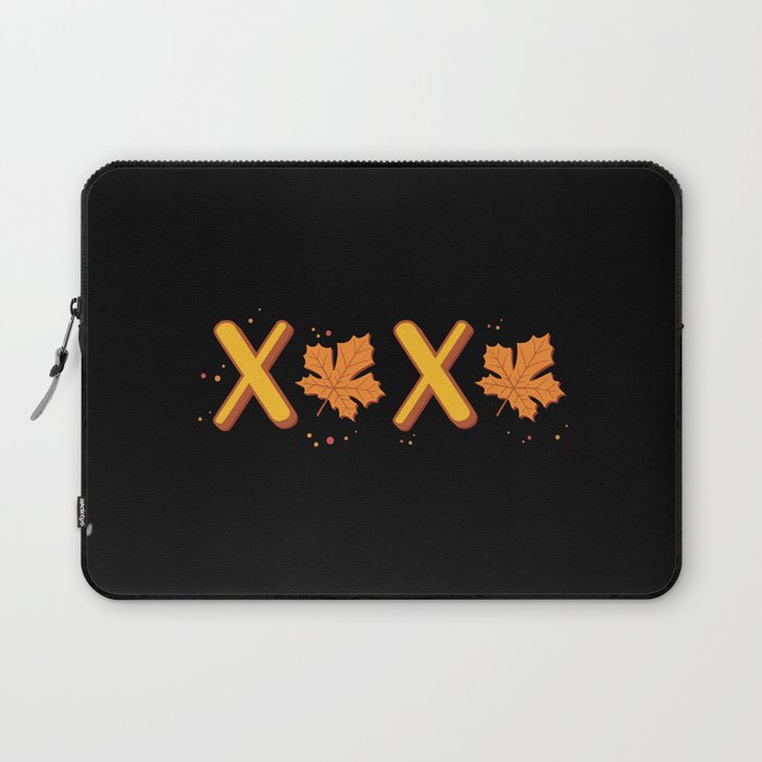 Love Fall autumn fall season maple leaf Laptop Sleeve