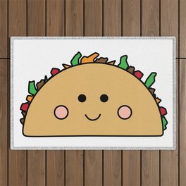 Smiling Taco Outdoor Rug