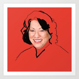 Supreme Court Justice Sonia Sotomayor Art Print