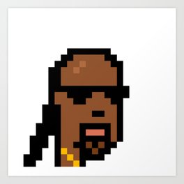 pixelart Snoop Dogg_Unofficial Punks#84 Art Print