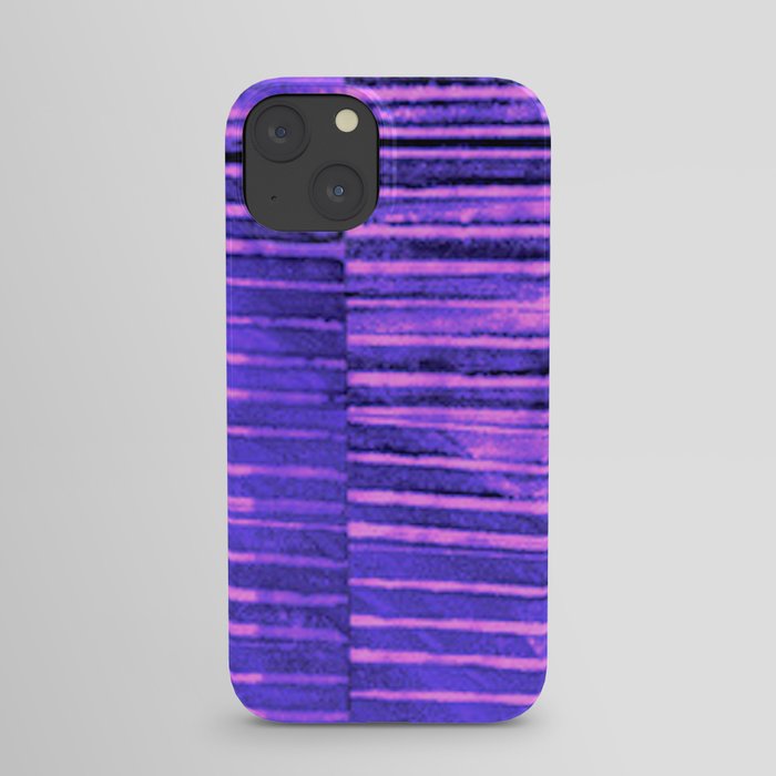Modern Pinstripe 1 - Blazing Pink iPhone Case