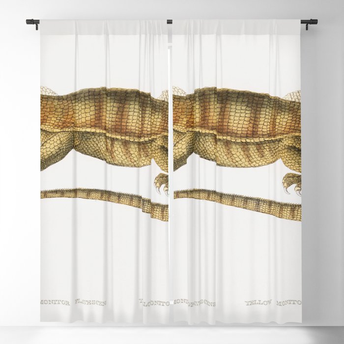Yellow Monitor Blackout Curtain