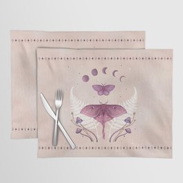Luna and Emerald - Vintage Pink Placemat