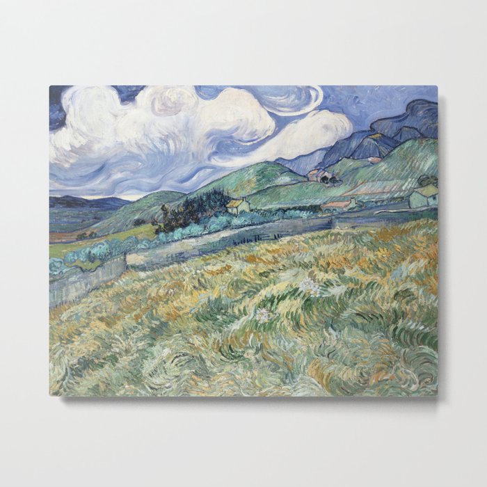 Vincent van Gogh Landscape Saint-Rémy Metal Print