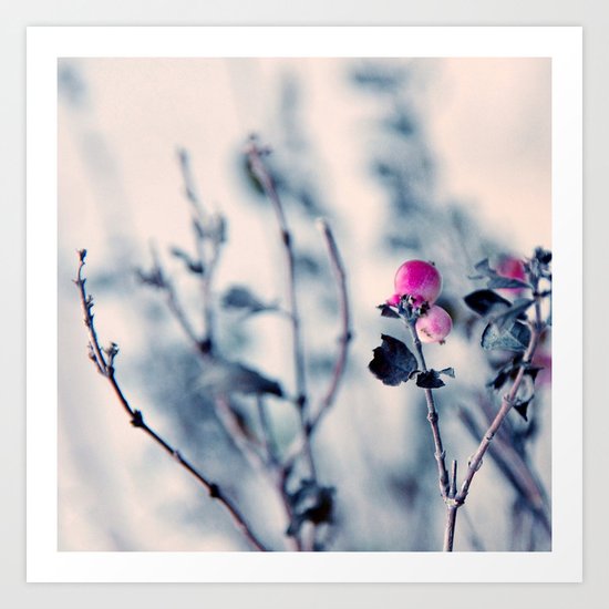 pink berry Art Print