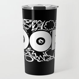 OOF "Vanity Plate" Logo black background Travel Mug