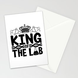 King Of The Lab Tech Science Laboratory Technician Stationery Card