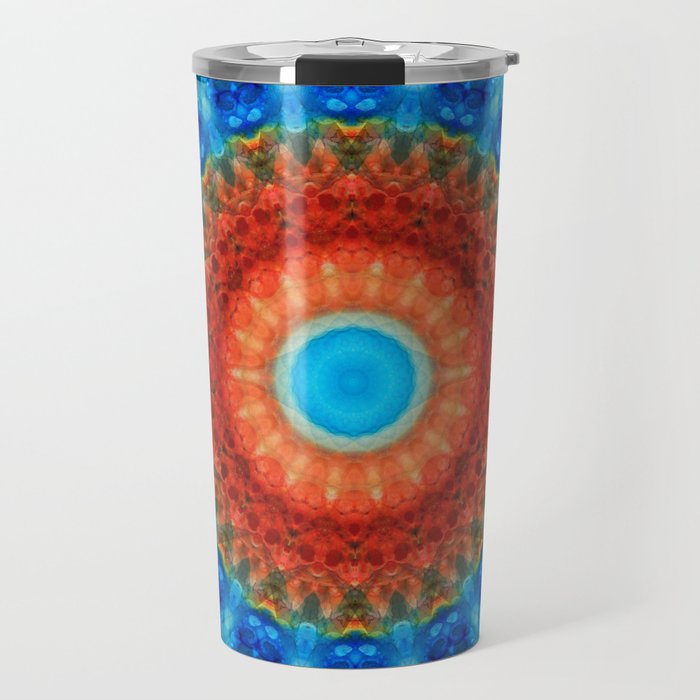 Seeing Mandala 2 - Spiritual Art By Sharon Cummings Travel Mug