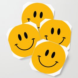 003 Selective yellow #ffba00 smiley face Coaster