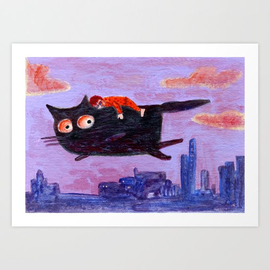 sleeping boy Art Print