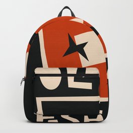 Old Fashioned Cocktail Backpack | Illustration, Digital, Graphicdesign, Orange, Oldfashioned, Ice, Alcohol, Typography, Retro, Black 