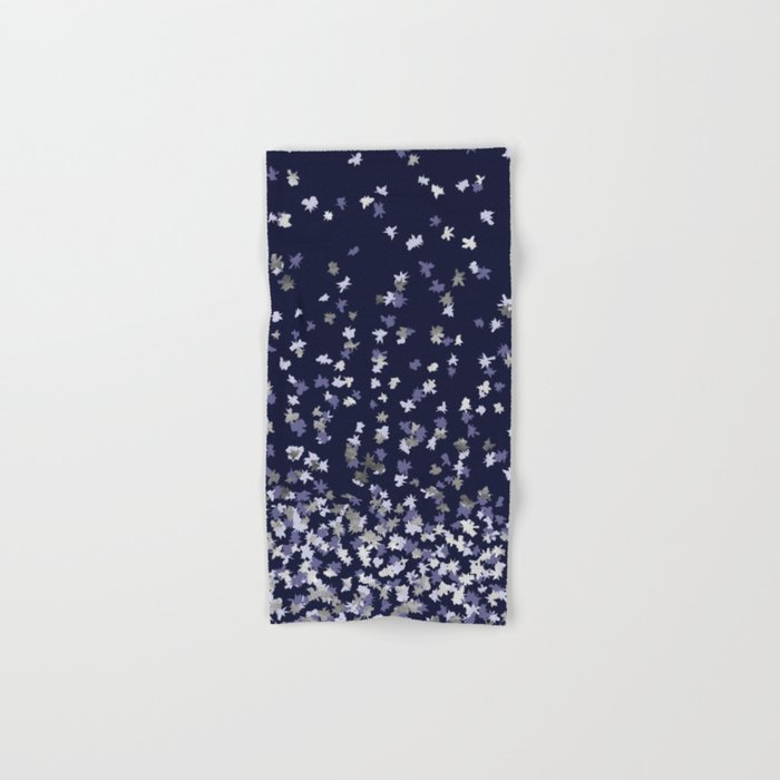 Navy and silver towels deals