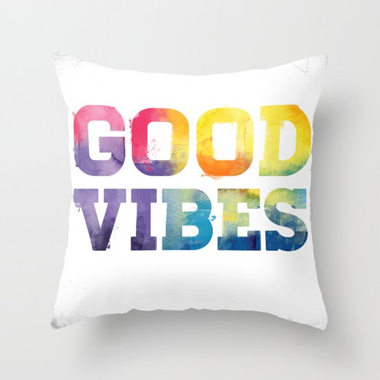 Good Vibes Throw Pillow