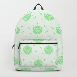 Green D20 DND Dungeons & Dragons Dice Backpack