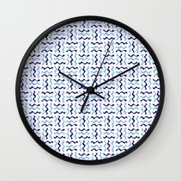 free scribble 30 blue Wall Clock