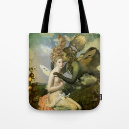 "The body, the soul and the garden of love" Tote Bag
