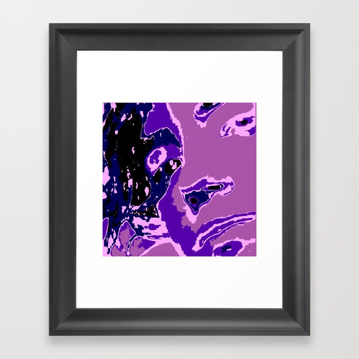 Purple Geisha Framed Art Print