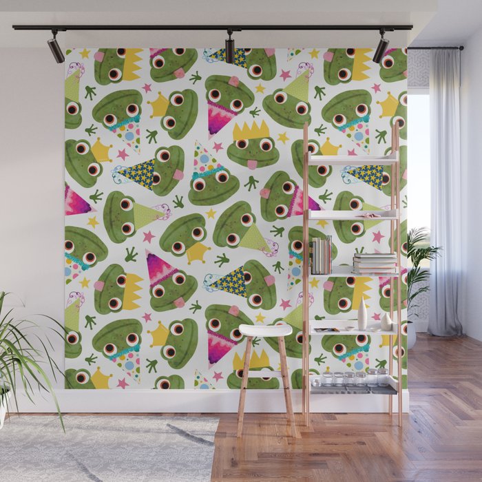Party Frogs! Wall Mural