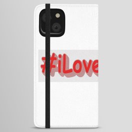 "#iLoveITALY" Cute Design. Buy Now iPhone Wallet Case