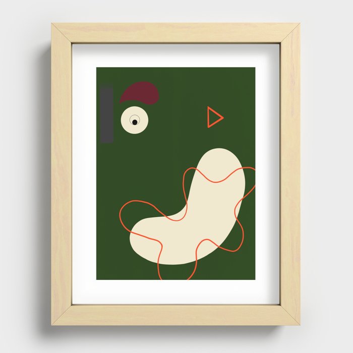 deconstructed chicken Recessed Framed Print